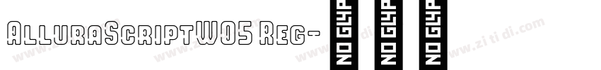 AlluraScriptW05 Reg字体转换
